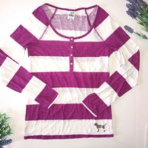 PINK Victoria's Secret Tops - PINK Victoria's Secret Striped Top Size Medium PINK Victoria's Secret Tops - PINK Victoria's Secret Striped Top Size Medium